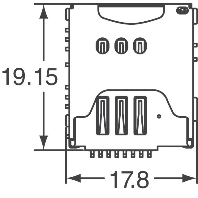 ST7S014V4BR800 JAE Electronics  Prese per schede PC